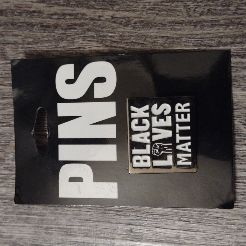 Silver Tone Black Lives Matter Pin